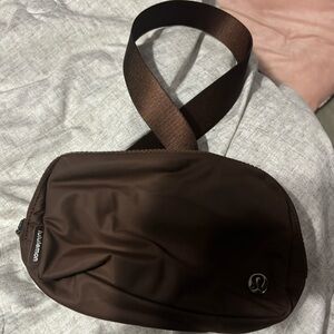 Brown lululemon belt bag 1L